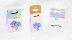 Mockups de sac à emporter avec logo de Future Gourmet